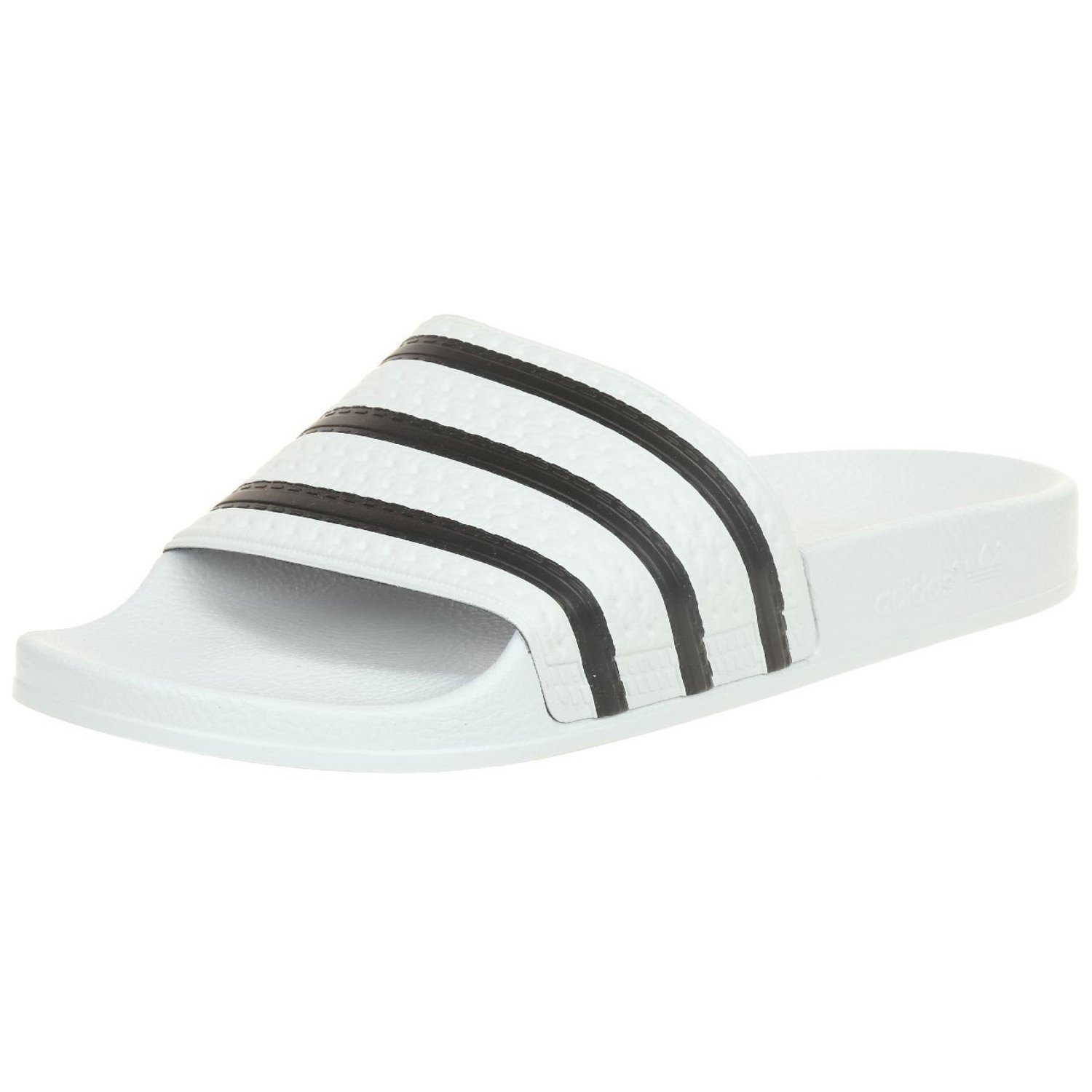 adidas Men's Adilette Slipper, White Core Black White, 7 UK