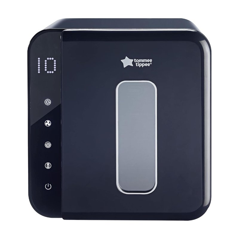 Tommee Tippee Ultra UV Steriliser, Dryer and Storage, Black, for Baby Bottles and Accessories, Steam-Free to Kill Viruses^ and 99.9% of Harmful Bacteria