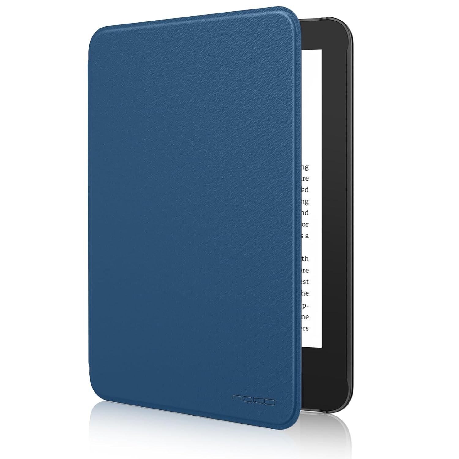 MoKo Case Fits 6" All-New Kindle (11th Generation-2024/2022 Release)& International Version, Lightweight Shell Cover with Auto Wake/Sleep for 11th Gen E-Reader, Dark Sea Blue