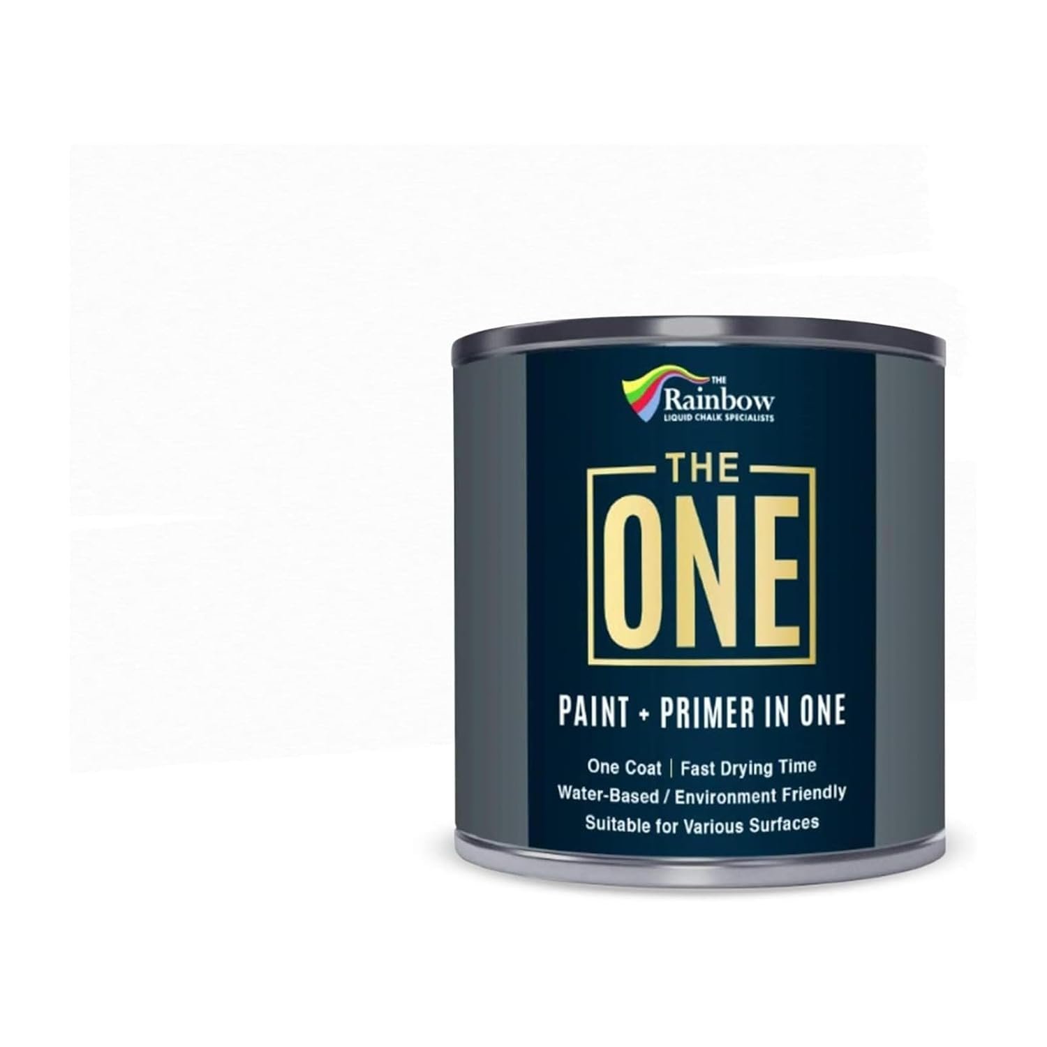 THE ONE All-In-One Paint & Primer - White Matt, 2.5 L | Multi-Surface 1 Coat Formula | Easy Indoor & Outdoor Decorating for Home & Garden Walls, Floors & Furniture | Durable, Water-Based & Low VOC