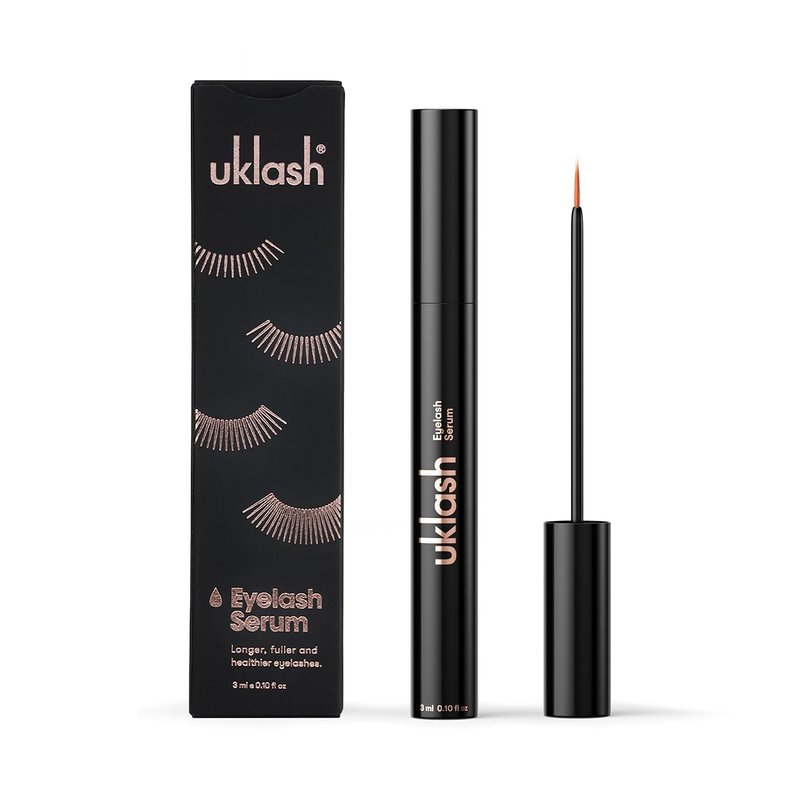 UKLASH Eyelash Growth Serum For Longer & Fuller Lashes - 3ml. Clinically Proven Formula for Naturally Longer Lashes and Extensions. Vegan & Cruelty-Free