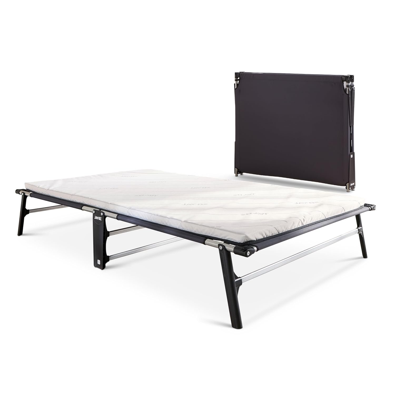 JAY-BE CE120 Compact Folding Bed with e-Fibre Mattress, Small Double