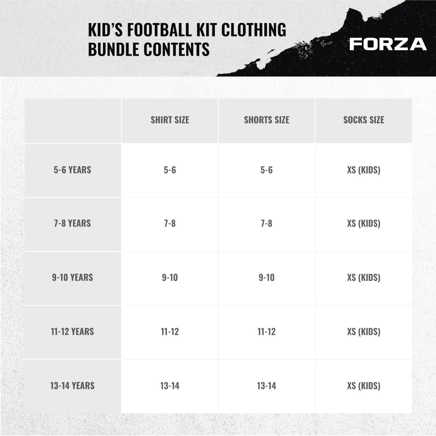 FORZA Kids' Goalkeeper Long Sleeve Kit – Breathable & Sweat-Wicking Football Goalie Set – Includes Shirt, Shorts & Knee-High Socks (Fluro Black, Age 13-14 (Junior))