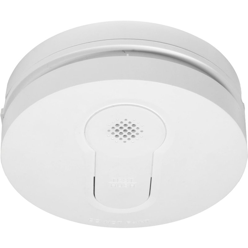 BG Electrical Optical Smoke Alarm, 230VAC Mains Powered Natural White