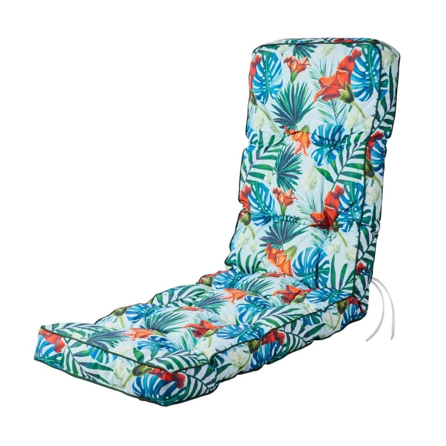 Alfresia Relaxer Replacement Cushion – Garden Relaxer Chair Cushion, Classic Style, Tightly Packed Crumb Foam Filling, Use Chairs and Outdoor Furniture, Choice of Colour (Blue Tropical)