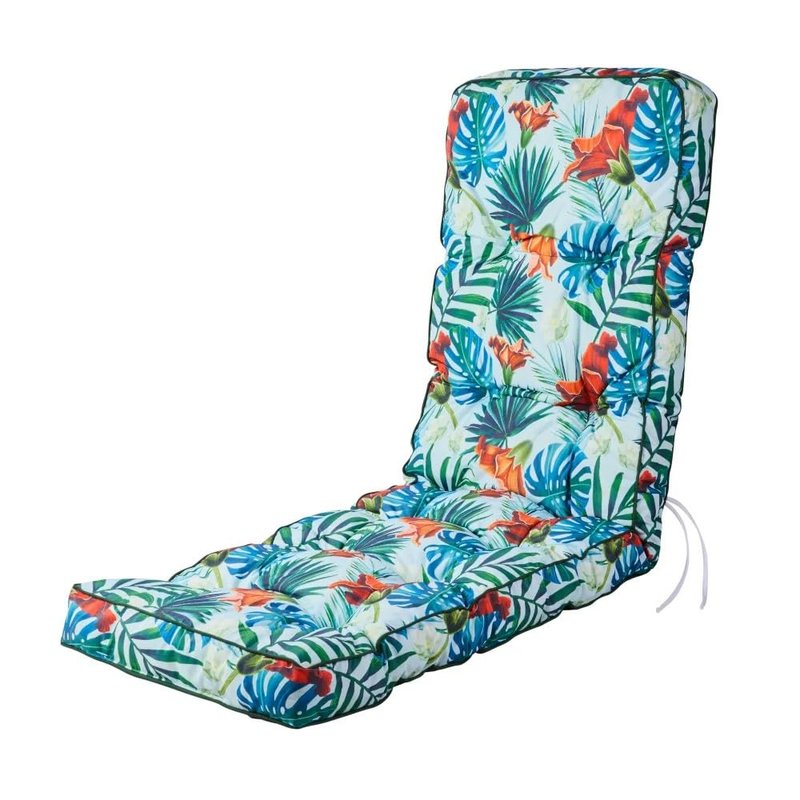 Alfresia Relaxer Replacement Cushion – Garden Relaxer Chair Cushion, Classic Style, Tightly Packed Crumb Foam Filling, Use Chairs and Outdoor Furniture, Choice of Colour (Blue Tropical)