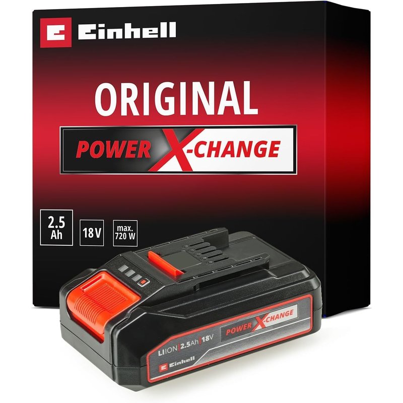 Einhell Power X-Change 18V, 2.5Ah Lithium-Ion Battery - Universally Compatible With All Einhell PXC Power Tools And Garden Machines