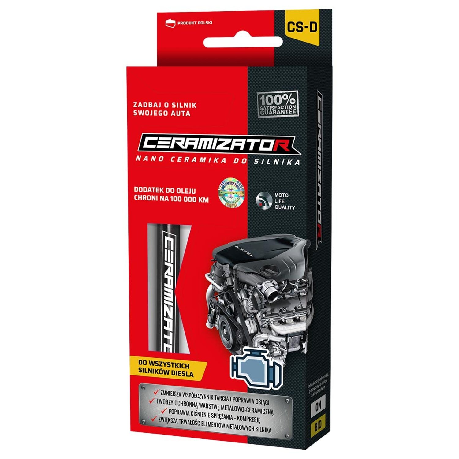 Ceramizator CS-D Diesel Engines Regenerator - Ceramic Revitalizant Paste - Regenerator Of Surfaces Subjected To Friction - Innovation Formula In Small Syringe