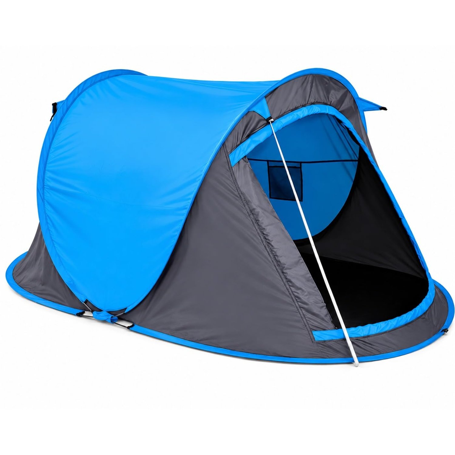 Raxter Pop-Up Tent Lightweight 2 Person Beach Camping Tents with Carry Bag Waterproof & UV Protection Easy Pitch Festival Backpacking Tent for Outdoor, Fishing, Traveling & Hunting (Blue)