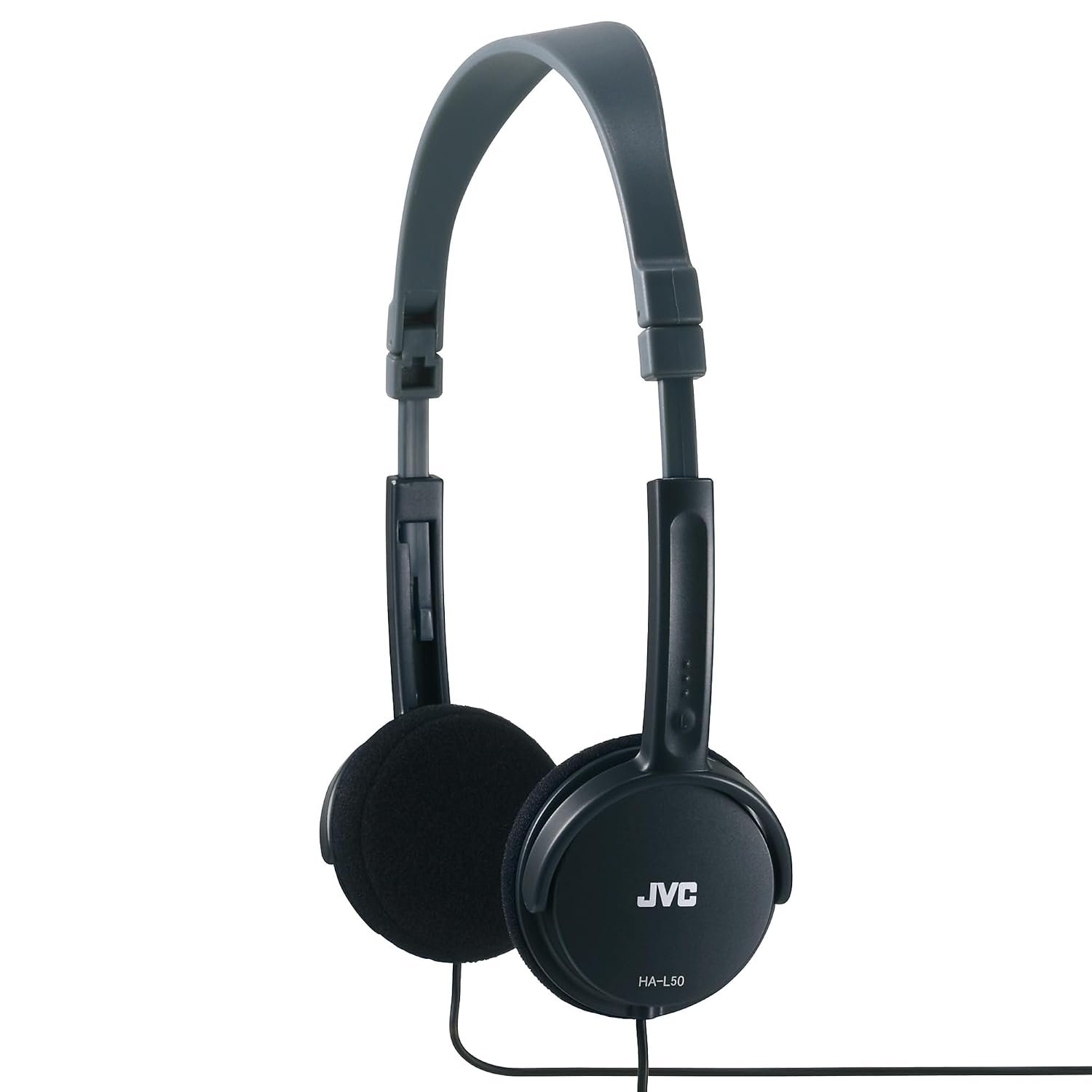 JVC Wired Lightweight Headphones - Black, HA-L50-B-E