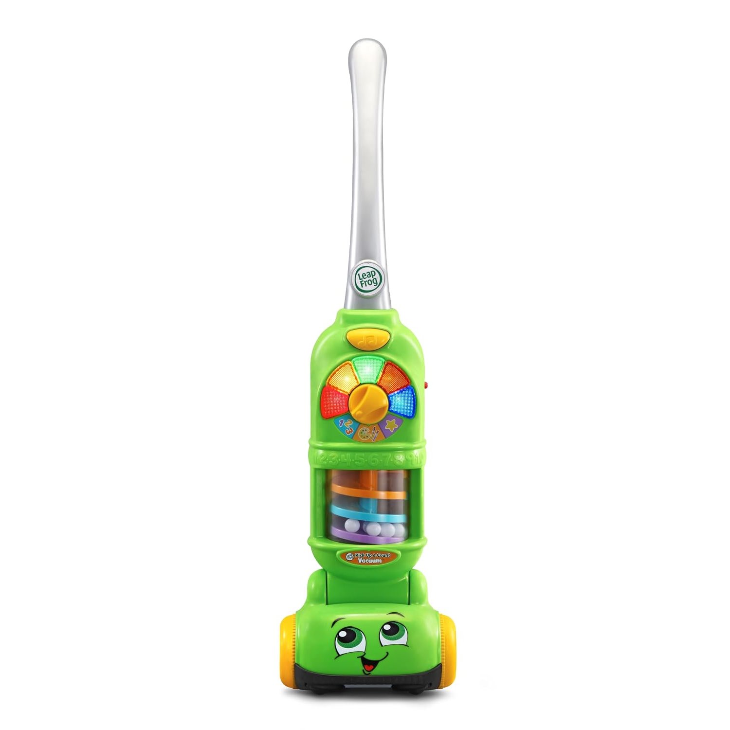 LeapFrog Pick Up & Count Vacuum, Role Play Toy with Lights, Colours & Counting, Pick Up Counters in Three modes of play, Learning Toy for Toddlers, Gift for ages 2, 3, 4+ Years, English Version