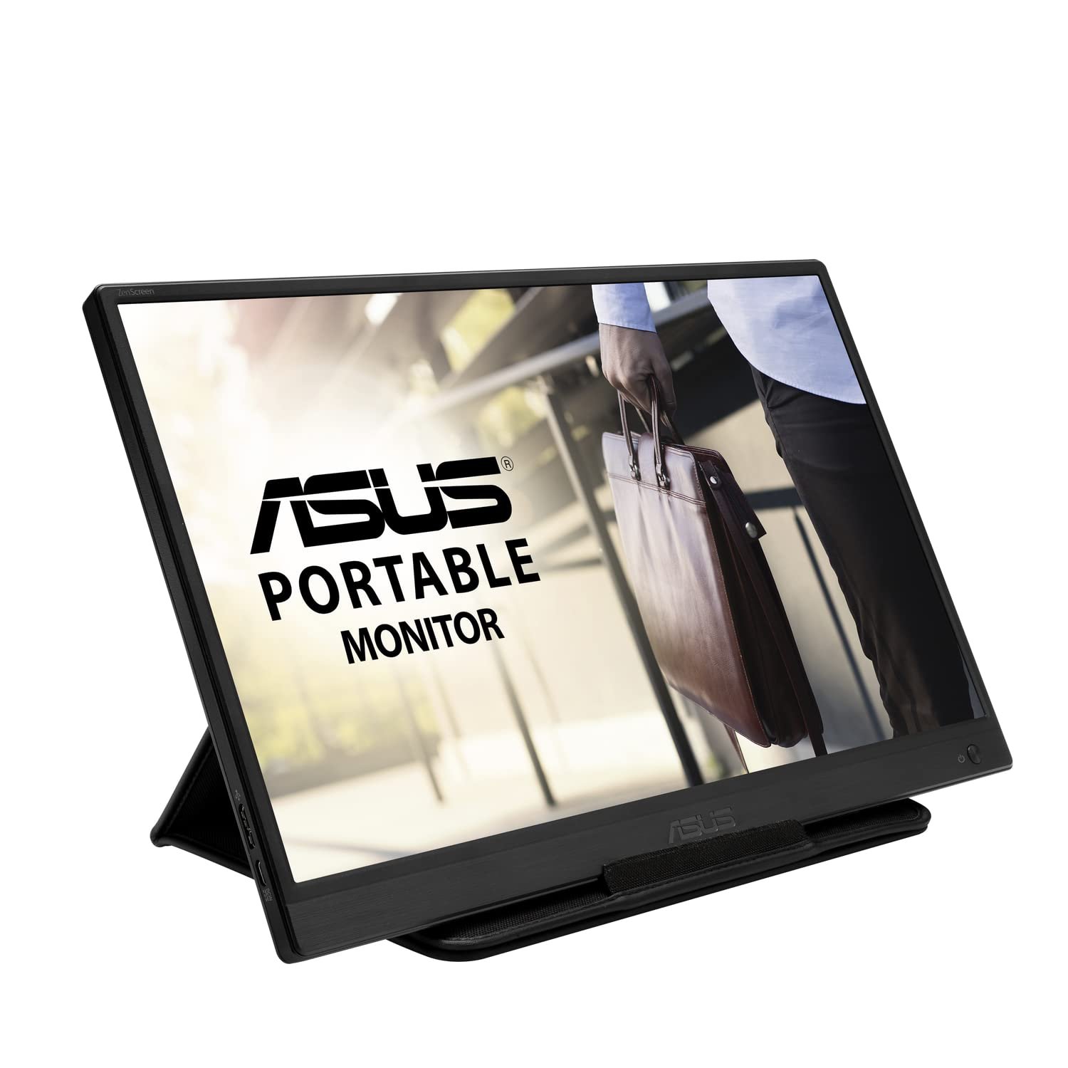 ASUS ZenScreen MB165B Portable USB Monitor- 15.6 inch, HD(1366x768), Narrow Bezel, USB-powered, Anti-glare surface