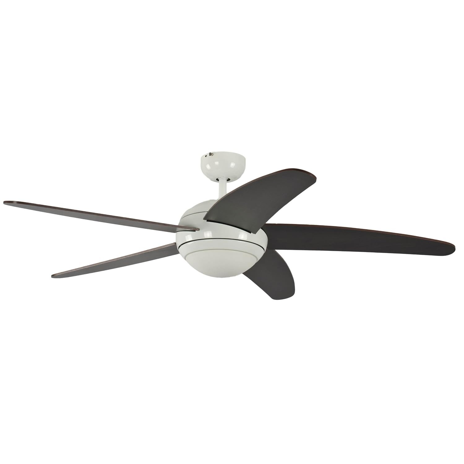 Ceiling Fan Melton White 52 inch with Light and Remote Control Blades Wanaque