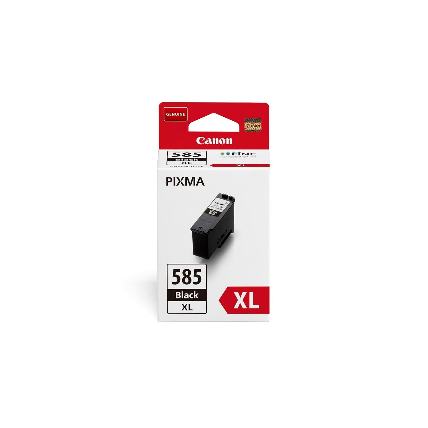 Canon Ink - PG-585XL Genuine High Yield Black Printer Ink Cartridge - Prints Up to 300 A4 Pages (1 x XL Cartridge) - Compatible PIXMA TS7650i / TS7750i