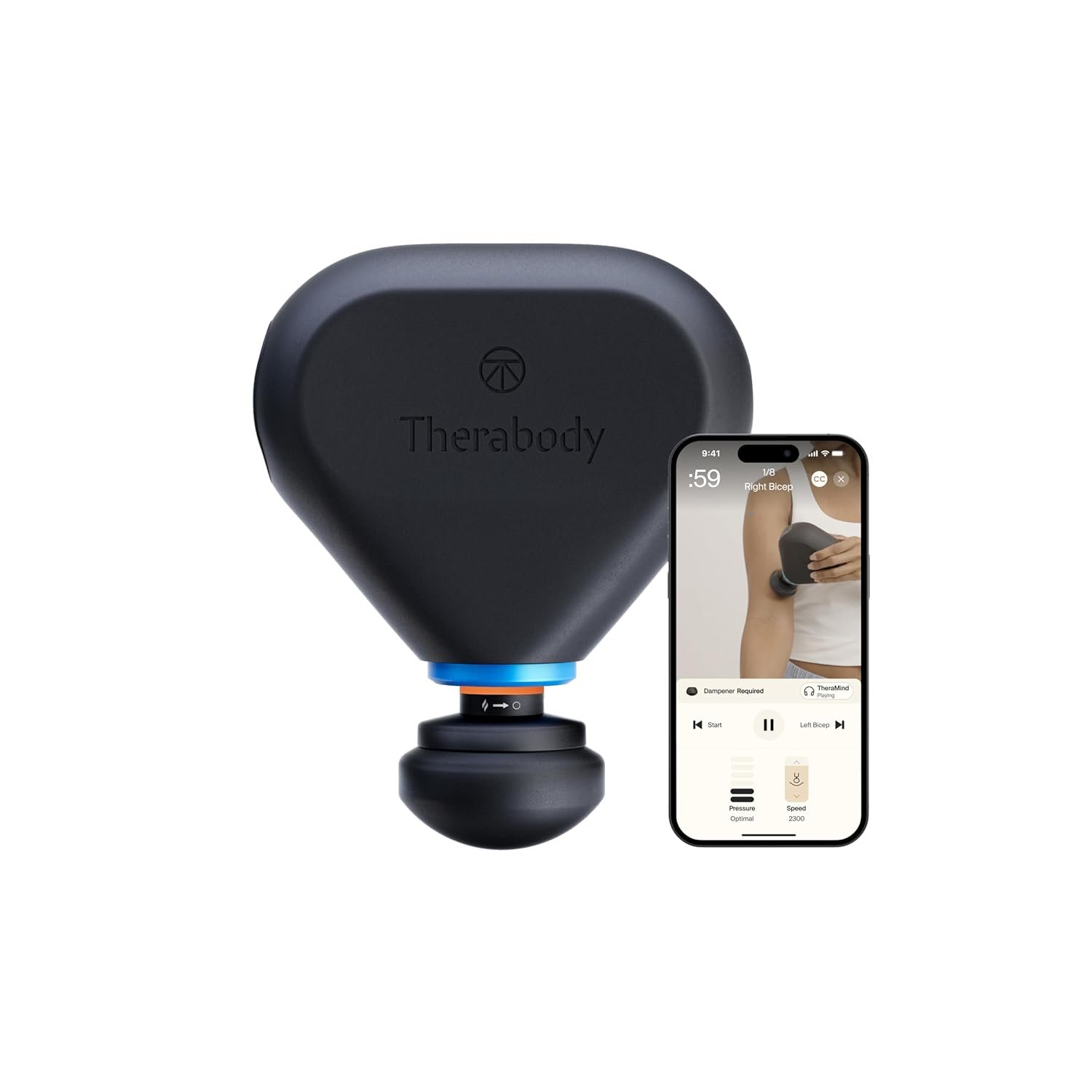 Theragun Mini Plus by Therabody – Portable Massage Gun Enhanced with Heat – Travel Essential for Faster Recovery on the go