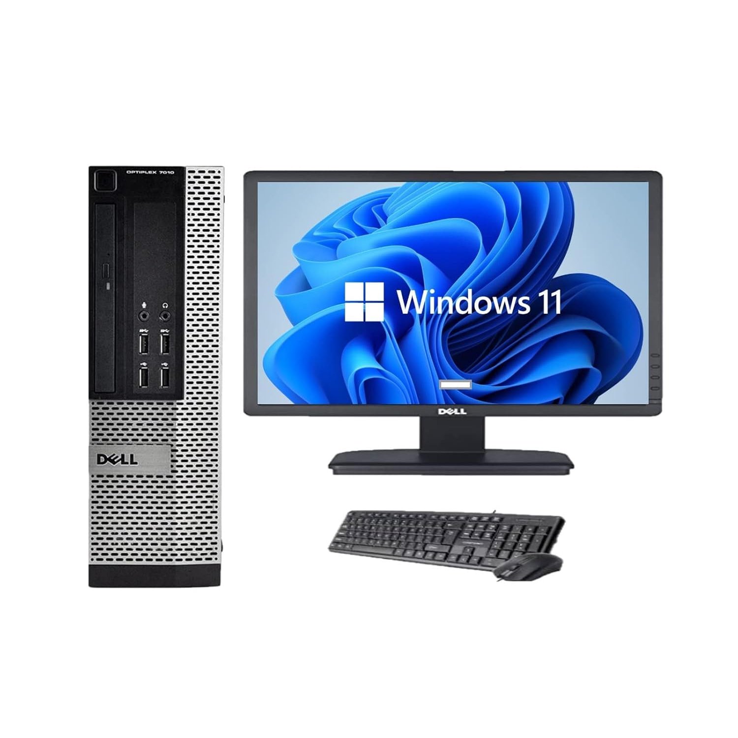 Complete Set of 22 in Monitor with Optiplex Quadcore Core i5 8GB Ram with 256 SSD GB Wifi Enabled Window 11 64 Bits Desktop PC (Renewed)