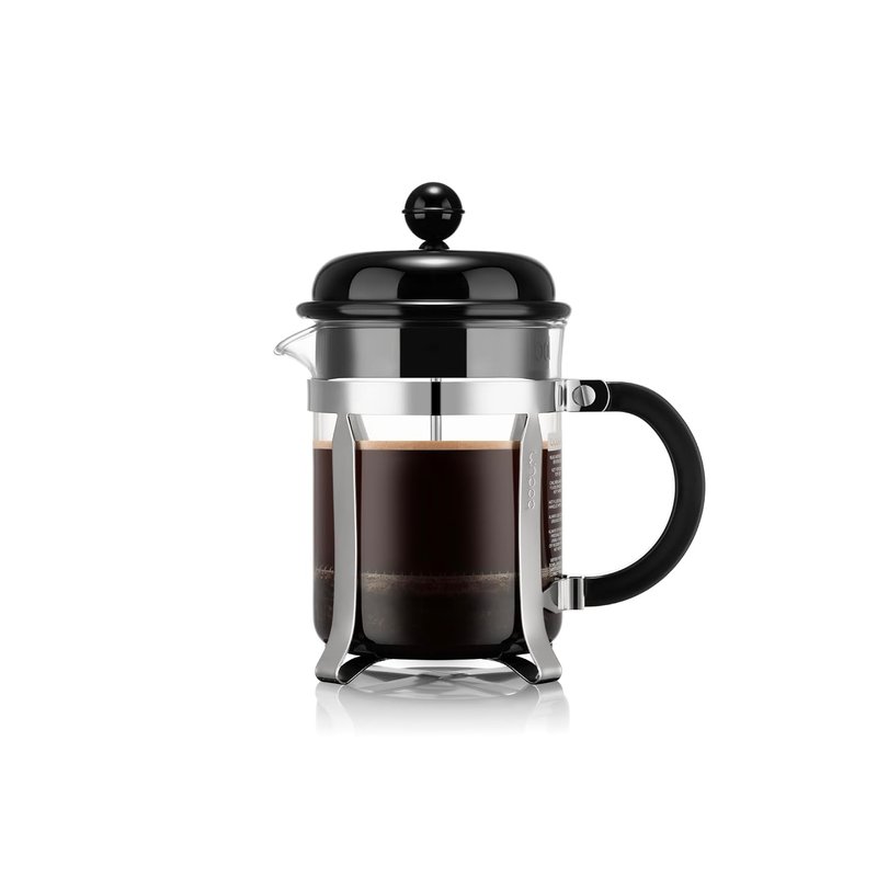 Bodum French Press Coffee Maker 0.5 L (4 Cups) - Model 1914-01-1 - Classic Coffee Maker Made of Heat-resistant Glass and Stainless Steel