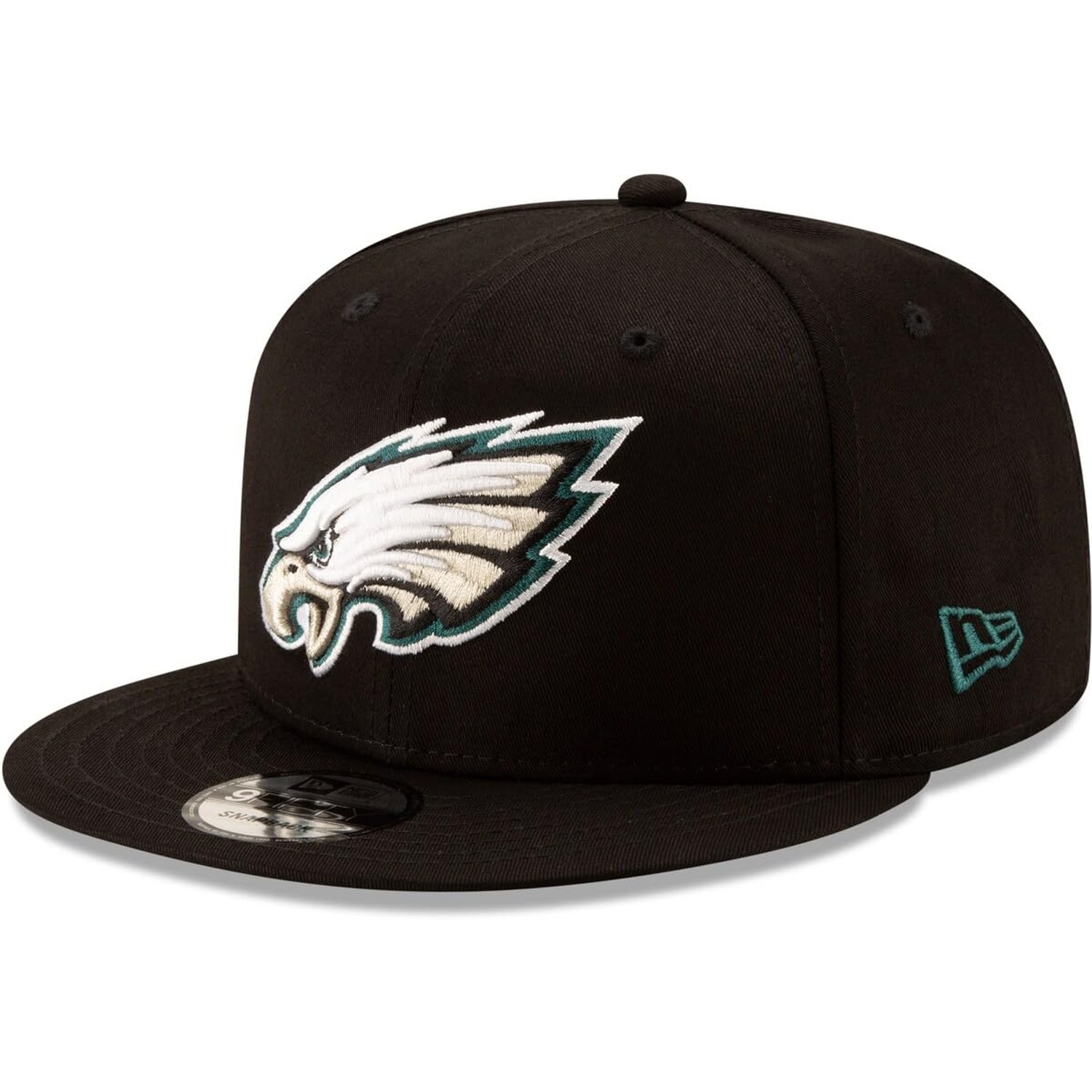 New Era NBA Men's 9Fifty Snapback Cap, Philadelphia Eagles - Black, One Size