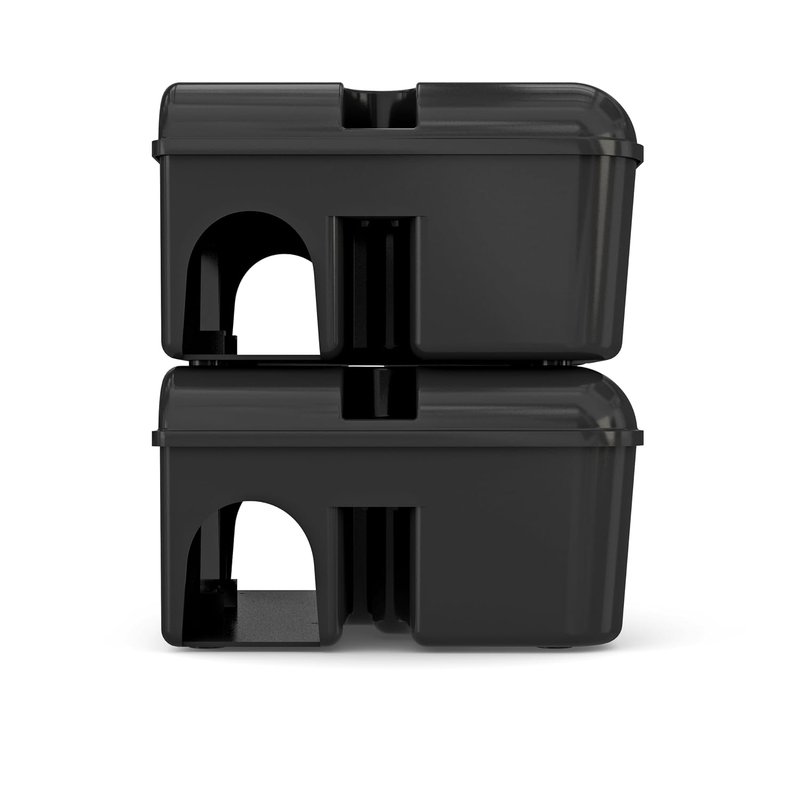 NOPE! Universal Bait Box with Key x2 | Heavy-Duty Tamper-Resistant Bait Station for Rat and Mouse | Indoor & Outdoor Use | Fits Grain or Block Bait | Weatherproof & Lockable