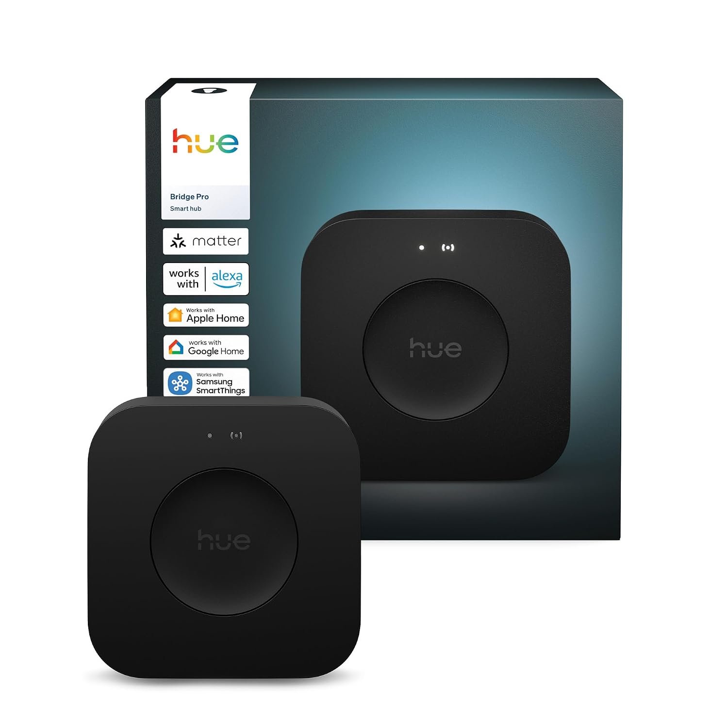 Philips Hue Bridge Pro Smart Lighting Hub, Wireless, Advanced Encryption, Smart Hub Supports 150+ Lights and 50+ Accessories, Works with Apple Home, Amazon Alexa, Google Assistant, Samsung SmartThings