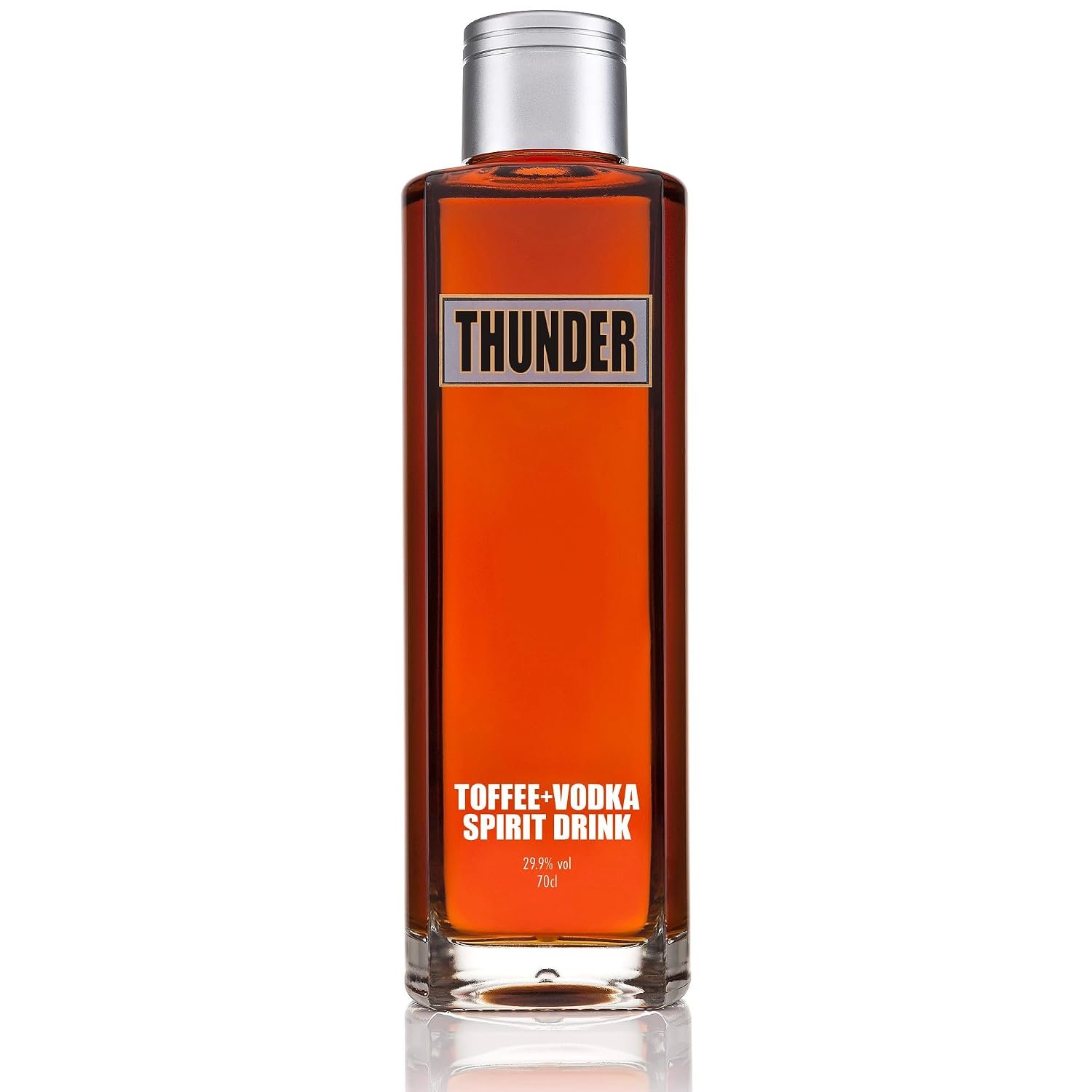Thunder Toffee Vodka - 5 x Distilled Flavoured Vodka Mixed with Toffee - Premium Vodka Made from All Natural Ingredients - 29.9% ABV - 70cl Bottle