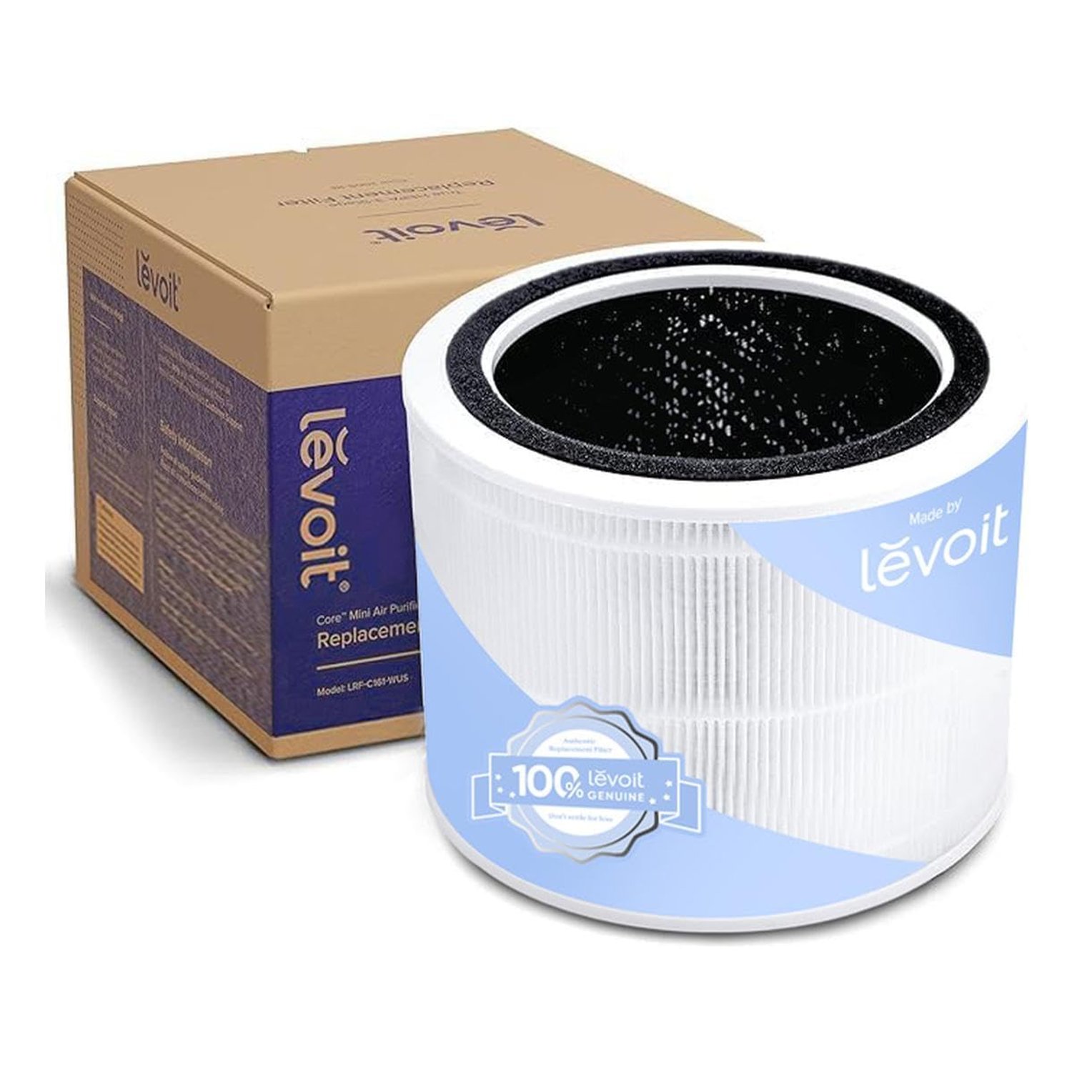 Levoit Core 200S-RF Genuine Air Purifier Filter, 3-in-1 HEPA, High-Efficiency Activated Carbon, White, Suitable for Core 200S