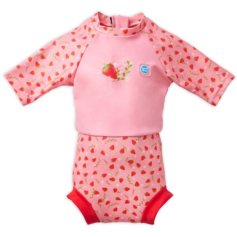 Splash About Happy Nappy Sunsuit, Strawberry Field, 12-24 Months