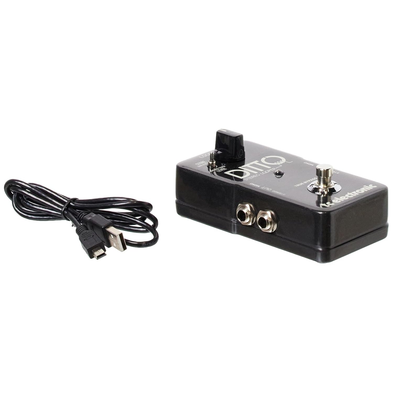 TC Electronic DITTO STEREO LOOPER Highly Intuitive Looper Pedal with Stereo I/O and Loop Import/Export, Compatible with PC and Mac
