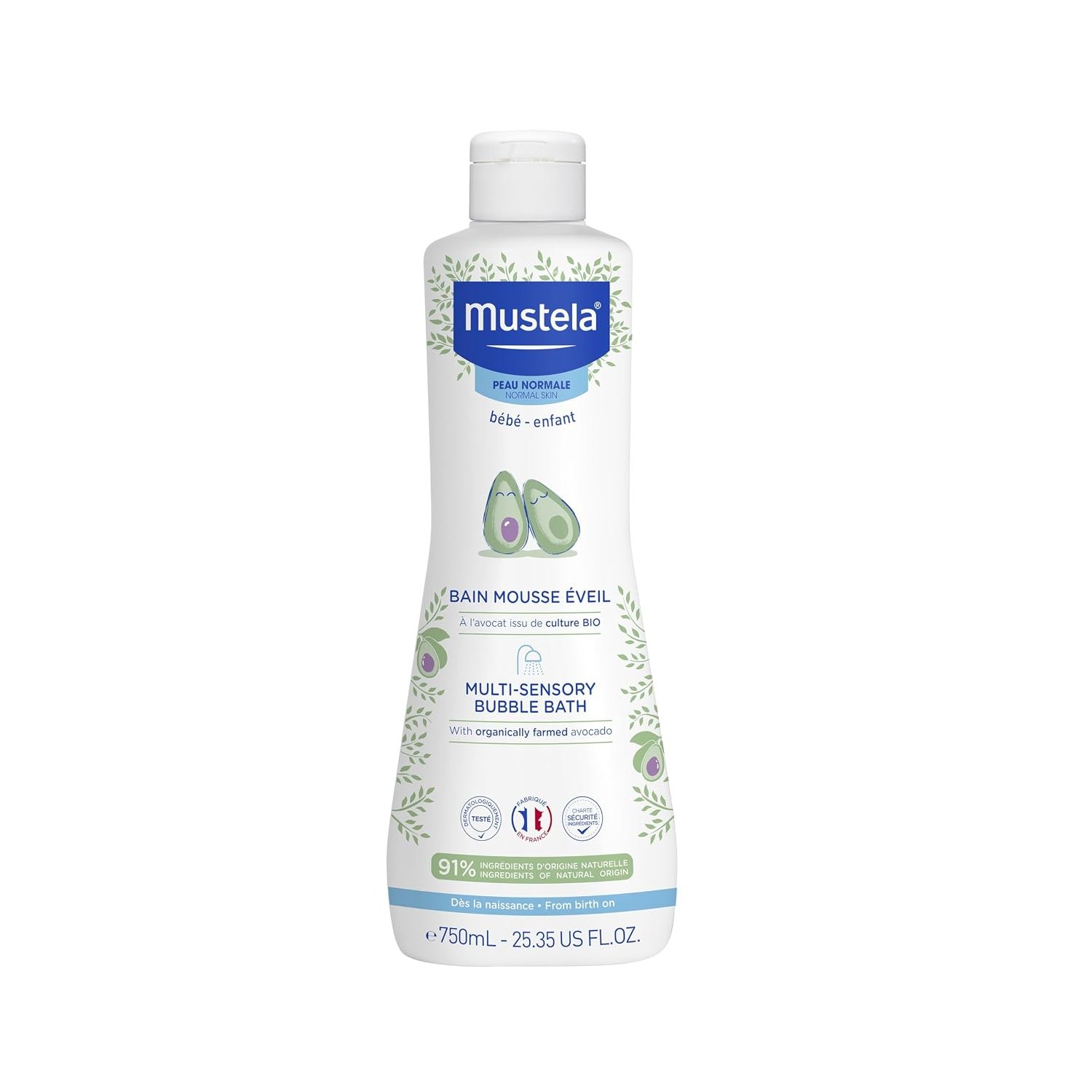 Mustela PN BAIN MOUSSE EVEIL 750 ML/PN TONISCH BADSCHUIM 750 ML