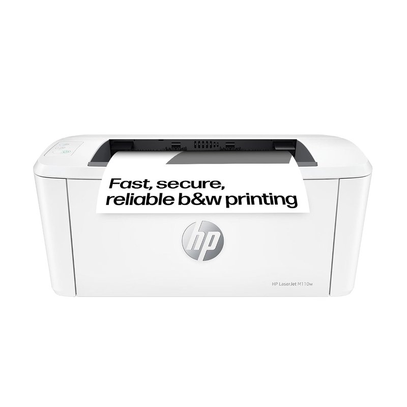 HP LaserJet M110w Wireless Black & White Printer | 1 Year Limited Warranty | Print from phone or tablet | Smallest laser in its class | 150 sheet input tray |Print speed up to 20ppm