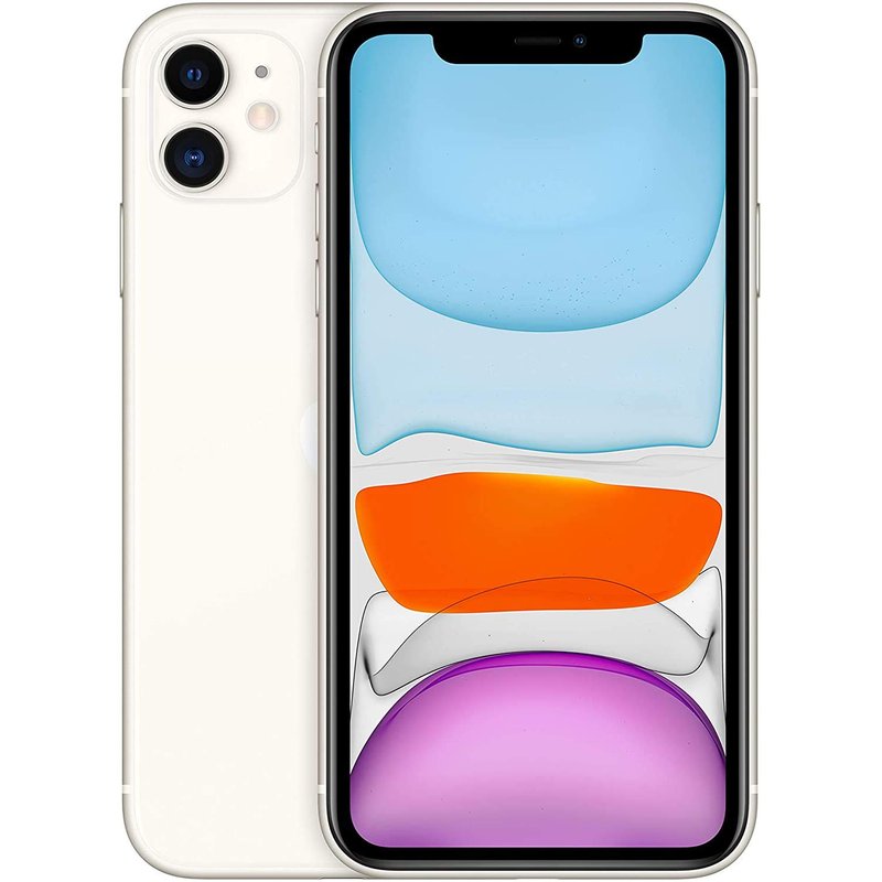 Apple iPhone 11, 64GB, White (Renewed)