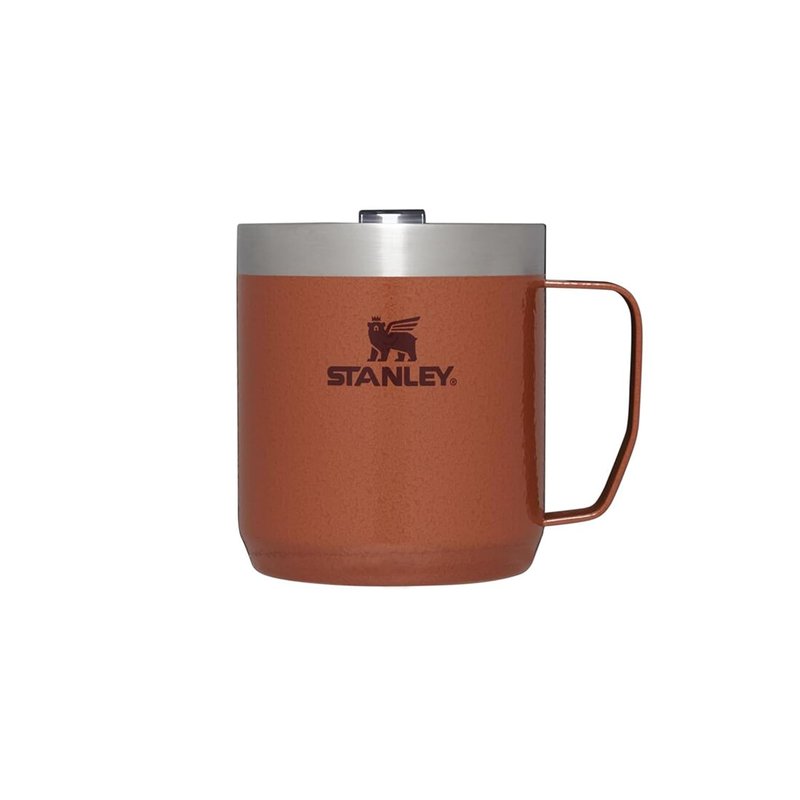 STANLEY 1913 Classic Legendary Camp Travel Mug 0.35L – Keeps 1.5 Hours Hot – 3 Hours Cold – Dishwasher Safe – Stainless Steel Coffee Cup – BPA-Free – Hammertone Clay