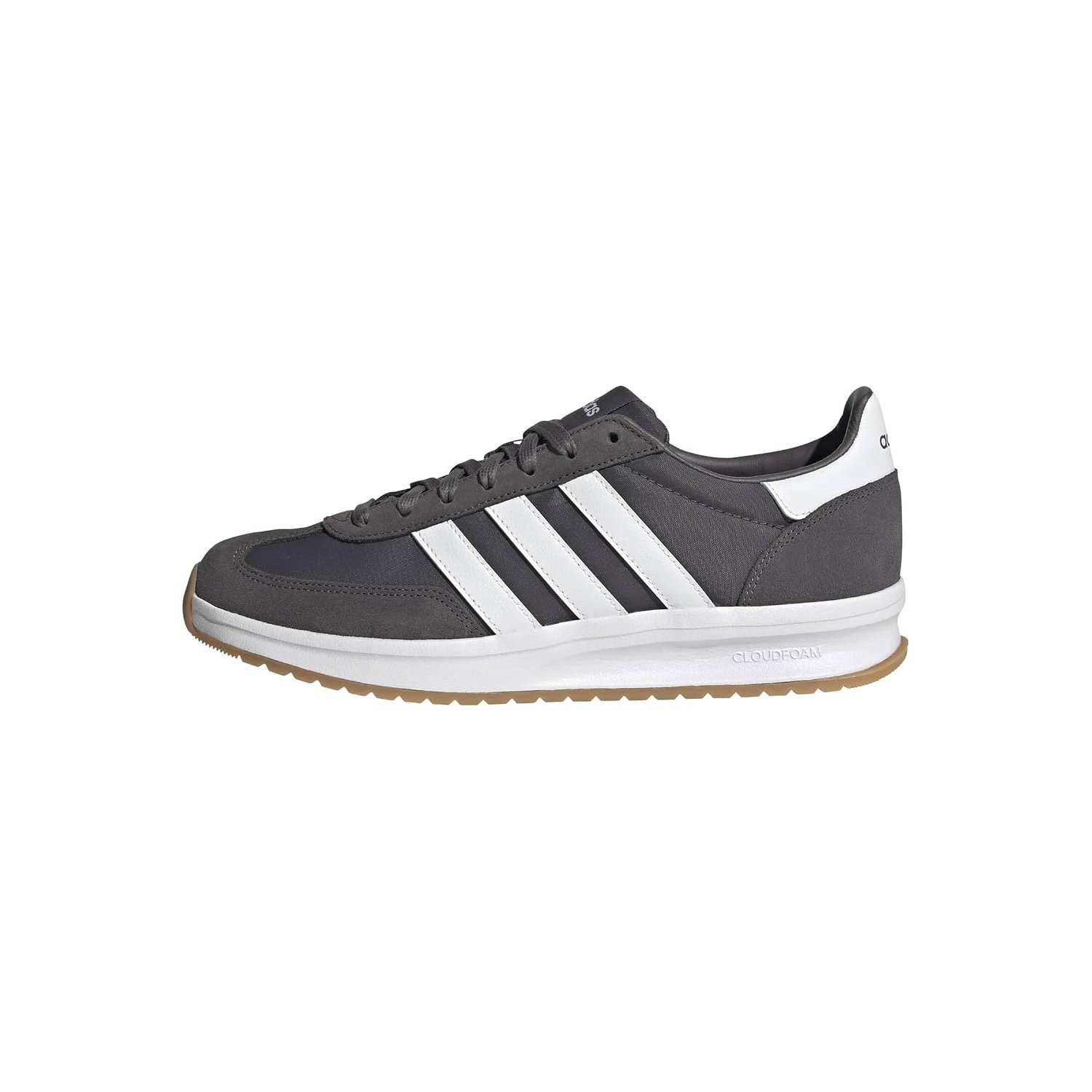 adidas Men's Originals 70s 2.0 Running Sneakers, Grey Strata/White/Gum, 8.5