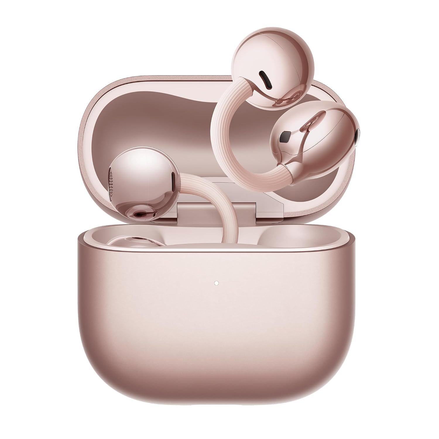 HUAWEI FreeClip 2 Open-Ear Headphones, Clip-On Wireless Earbuds, 5.1g Lightweight, IP57 Waterproof, 38H Battery, Bluetooth 6.0, 3-Mic Noise Cancellation, Wireless Charging, Rose Gold