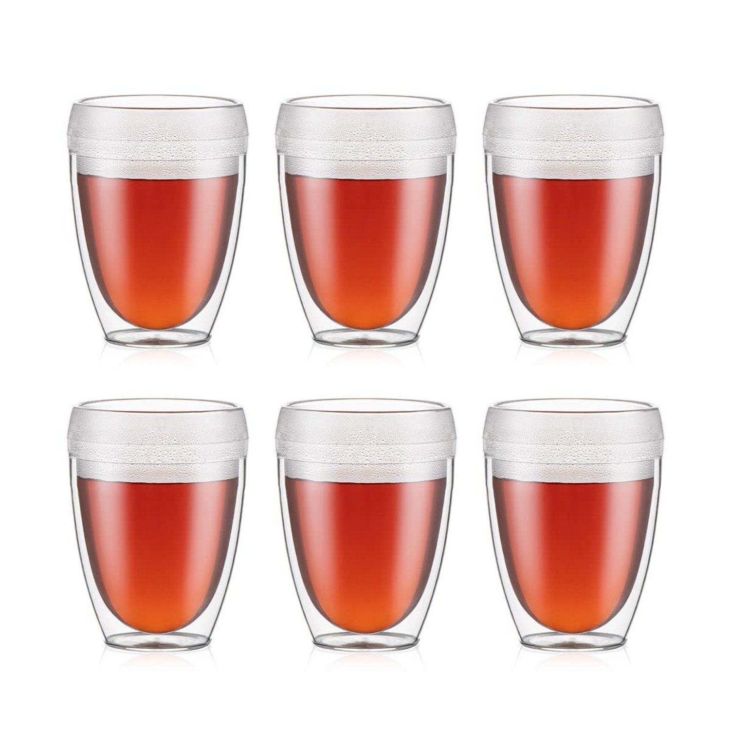 Bodum PAVINA Outdoor Double Wall Tumbler, shatterproof, 0.35 l, Set of 6