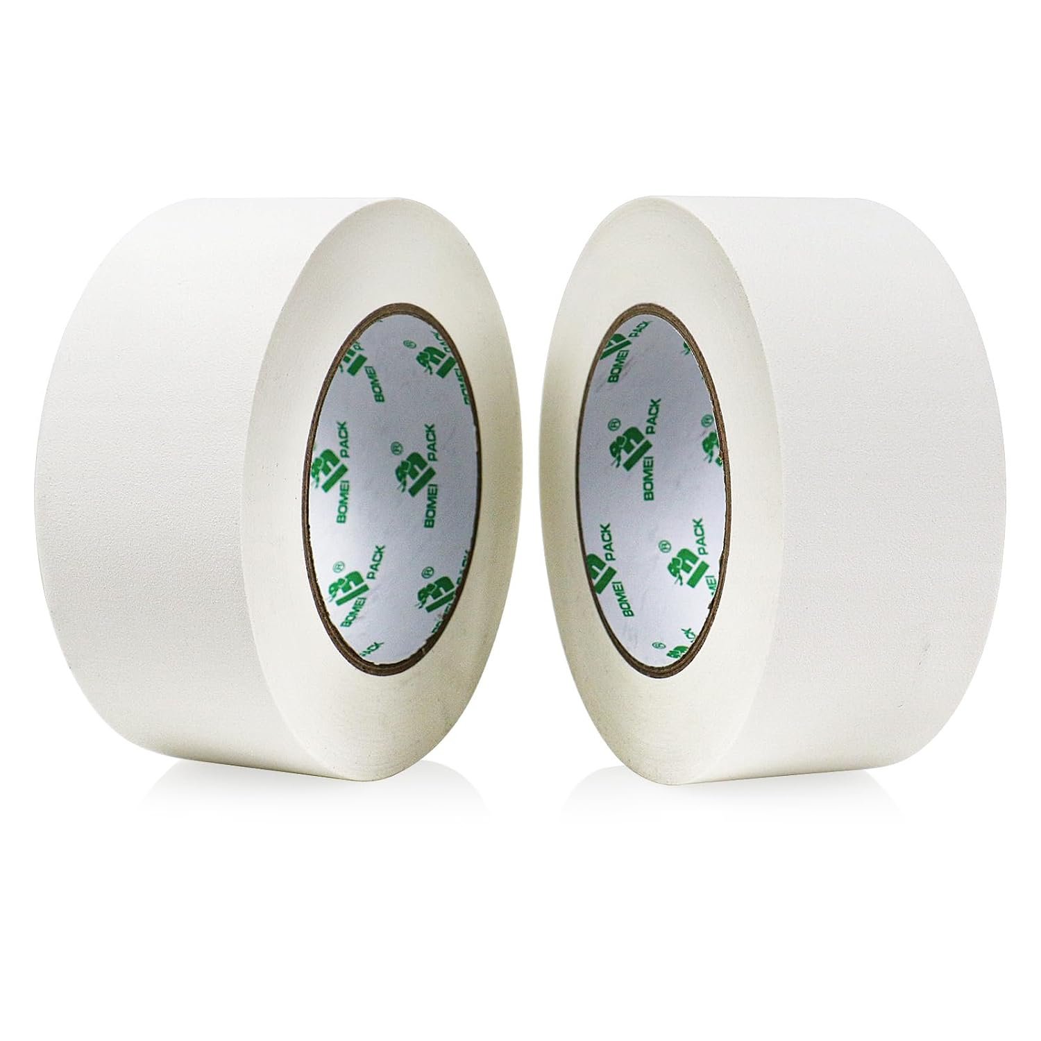 BOMEI PACK 2 Rolls White Matte Cloth Gaffer Tape No reflective Matte White Tape 2 inch x 30y for Entertainment Theater Studio Photography Marking Masking Ducts Fixing Repairing Carpet Edge Seaming