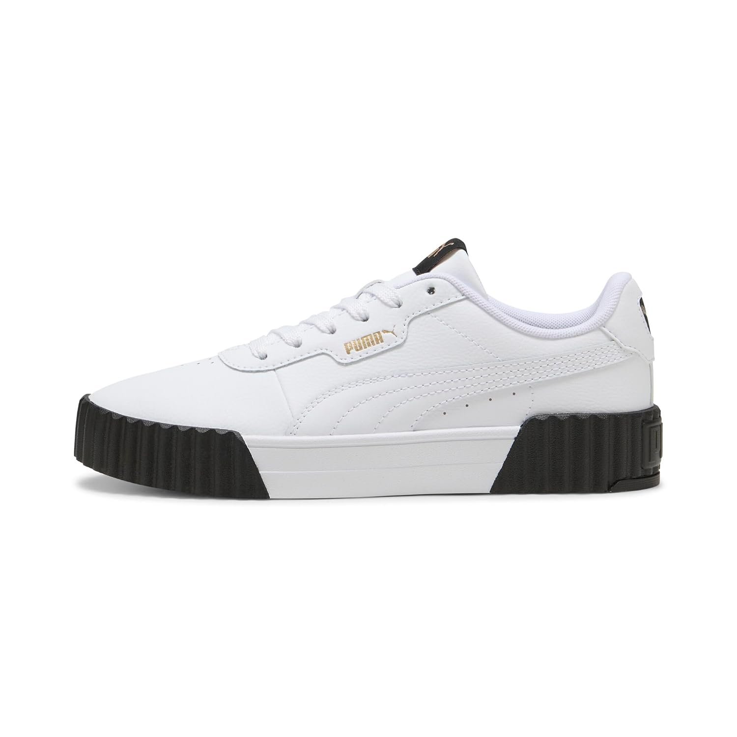 PUMA Women's Carina 3.0 Sneaker, White Gold Black, 7 UK