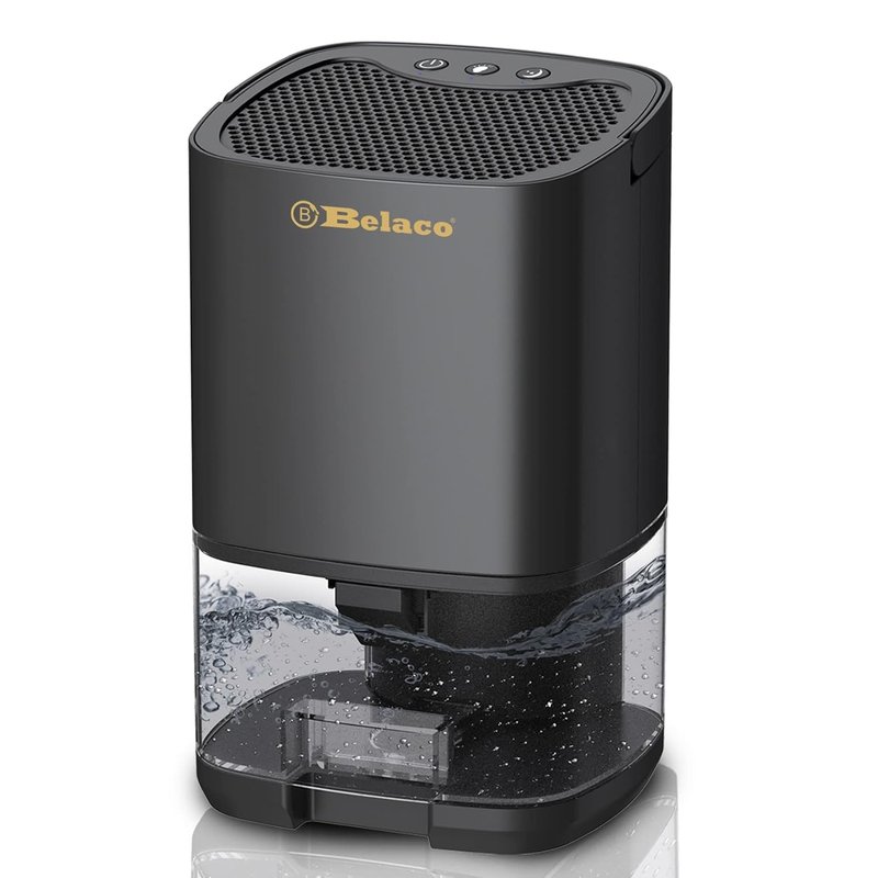 Belaco Dehumidifier 1000ml Portable Air Dehumidifier for Damp, Mould, Moisture in Home, Bedroom, Kitchen, Caravan, Office, Garage, Basement, Bathroom, Wardrobe