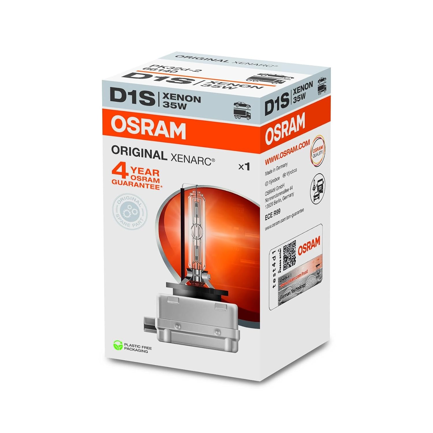 Osram 66540 XENARC Original D5S, Headlight, Xenon Bulb, Folding Box (1 lamp)