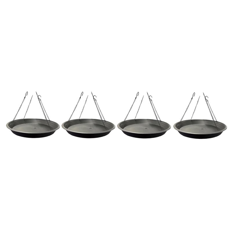 Selections Large Bird Feeder Seed Catcher Tray Attachment To Stop Mess (Pack of 4)