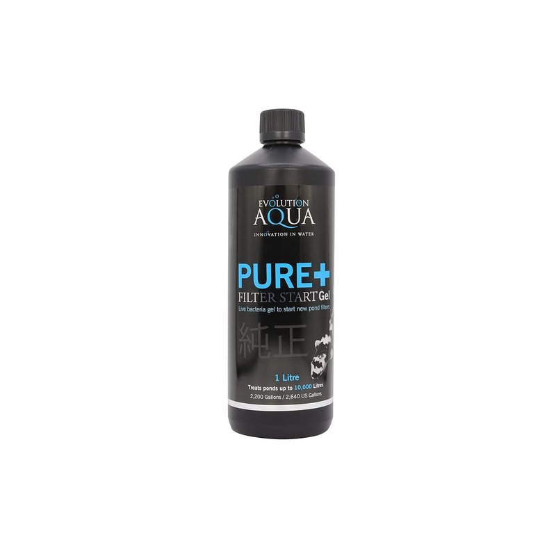 Evolution Aqua Pure Filter Start Gel Pond Filter Starter Bacteria - Wildlife and Fish Friendly Water Pond Bacteria Treatment for Filters and Filter Media | 1L