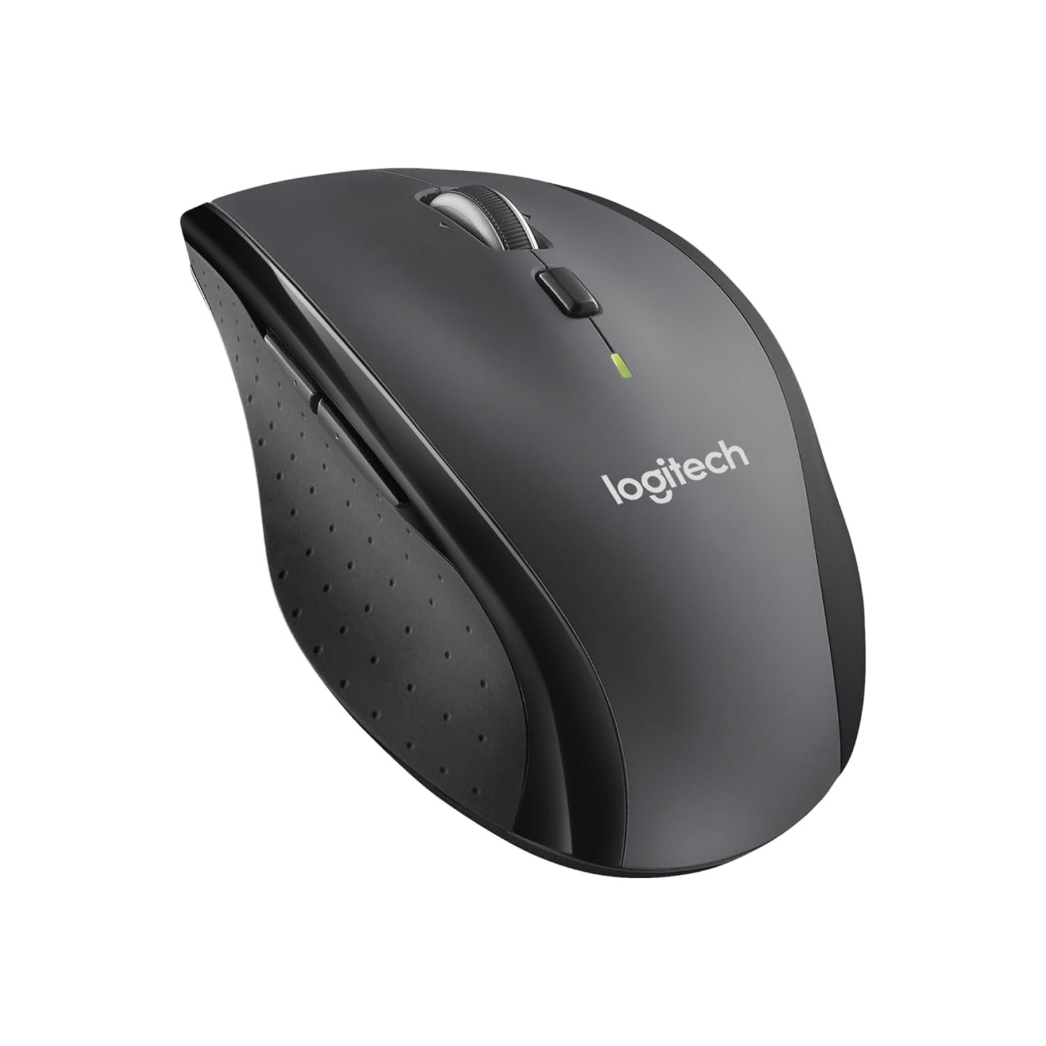 Logitech M705 Marathon Wireless Mouse, 2.4 GHz with USB Unifying Mini-Receiver, 1000 DPI Laser Grade Tracking, 7-Buttons, Extra Thumb Buttons, 3-Year Battery Life, PC / Mac / Laptop - Black