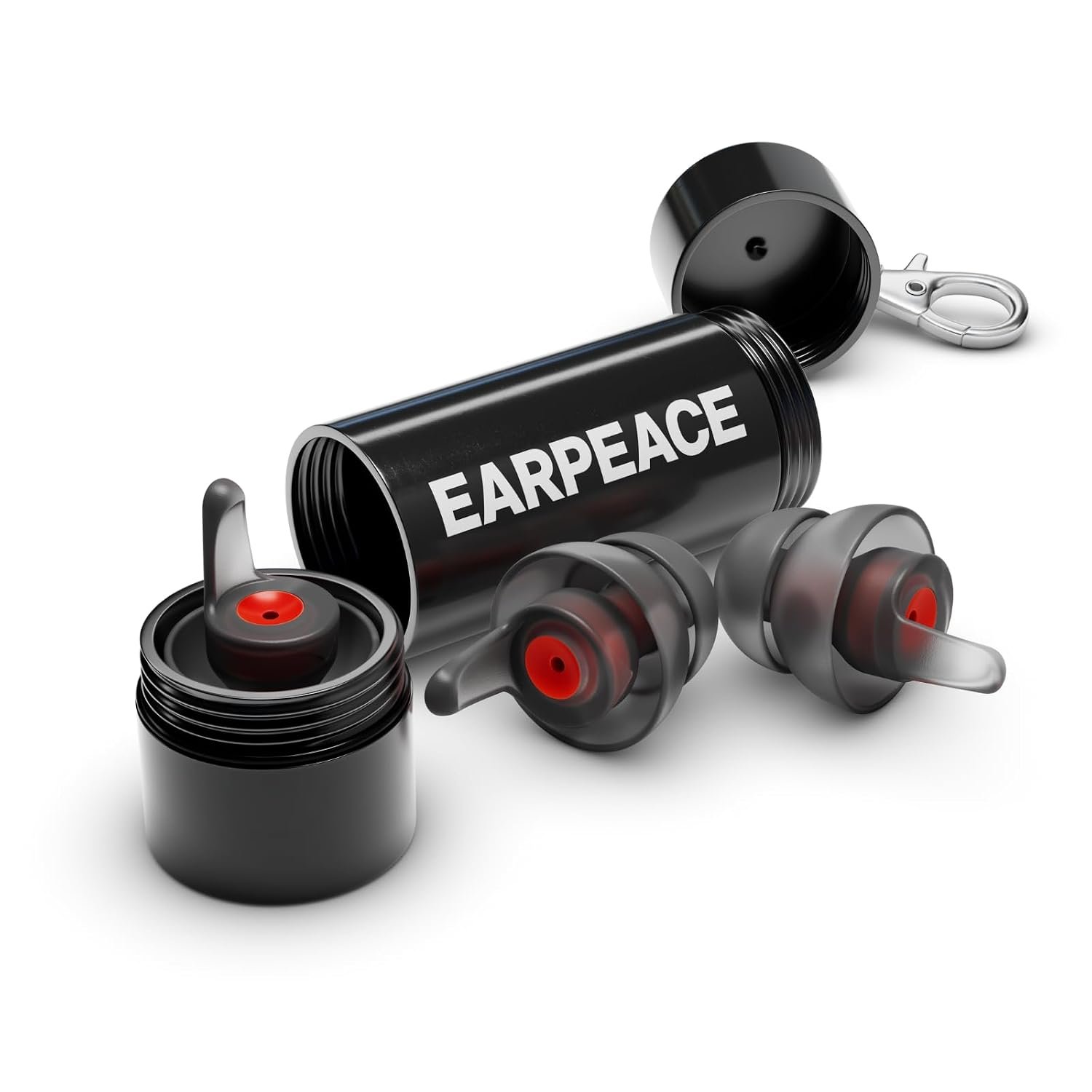 EarPeace Moto Motorcycle Ear Plugs - Reusable Ear Plugs for Noise Reduction - Hearing Protection for Motorcycles, Motorsports, Touring, Commuting & Racing - 3 Pairs, Medium, Up to 26dB Noise Canceling