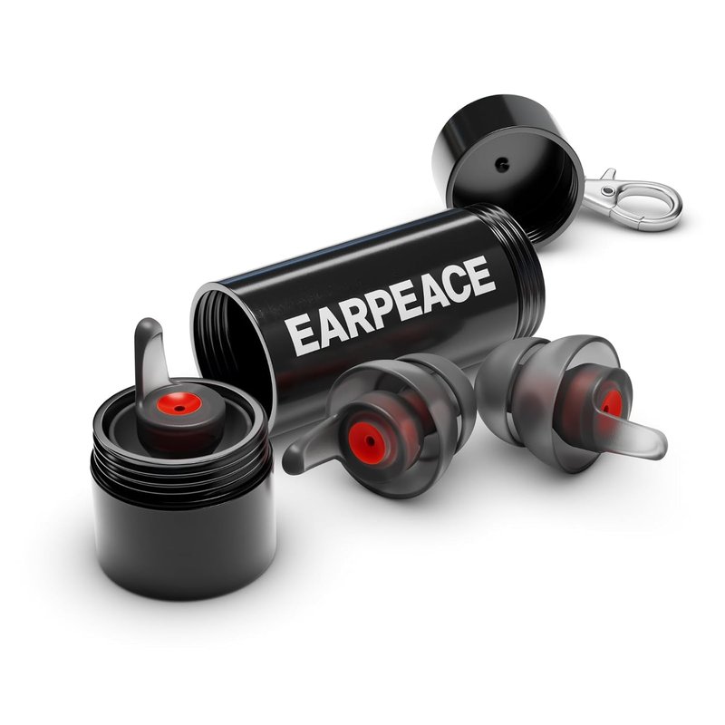 EarPeace Moto Motorcycle Ear Plugs - Reusable Ear Plugs for Noise Reduction - Hearing Protection for Motorcycles, Motorsports, Touring, Commuting & Racing - 3 Pairs, Medium, Up to 26dB Noise Canceling