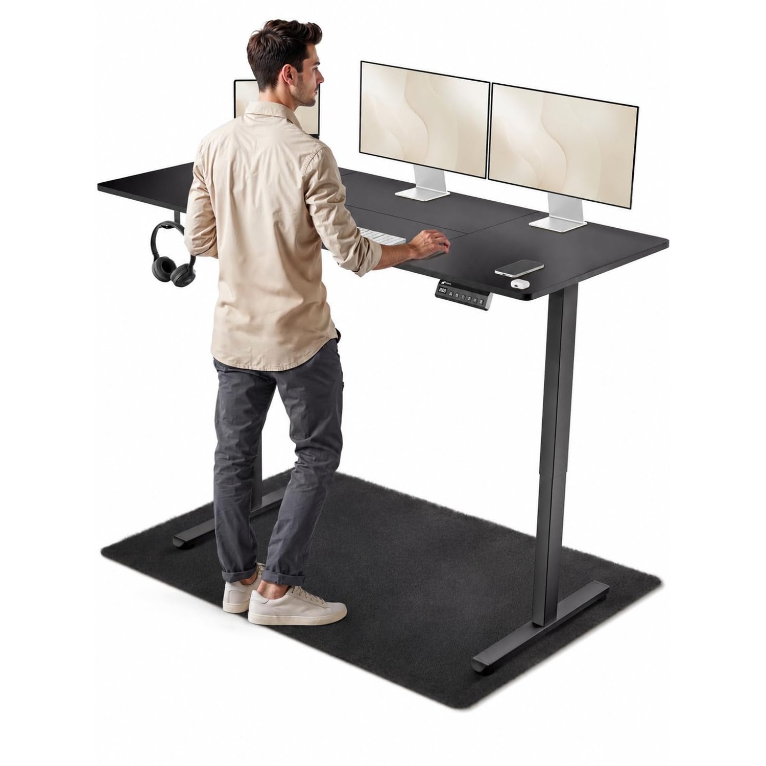 LUTIVO Foxtrot Electric Standing Desk 120x60 [TE… view 1