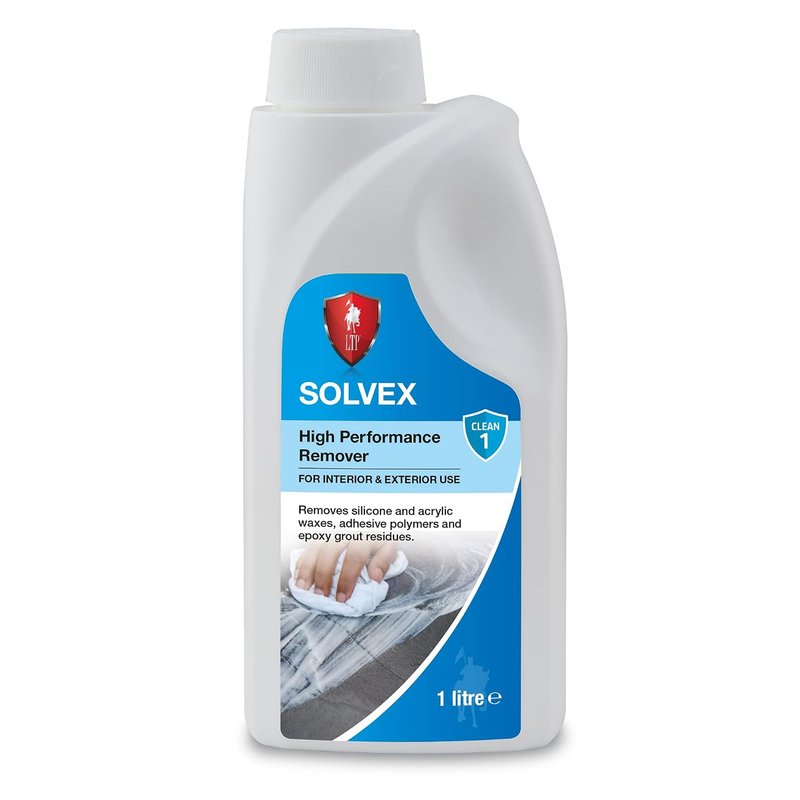 LTP Solvex - High performance remover of silicone, acrylic waxes, adhesive polymers and epoxy grout residues (1Litre)