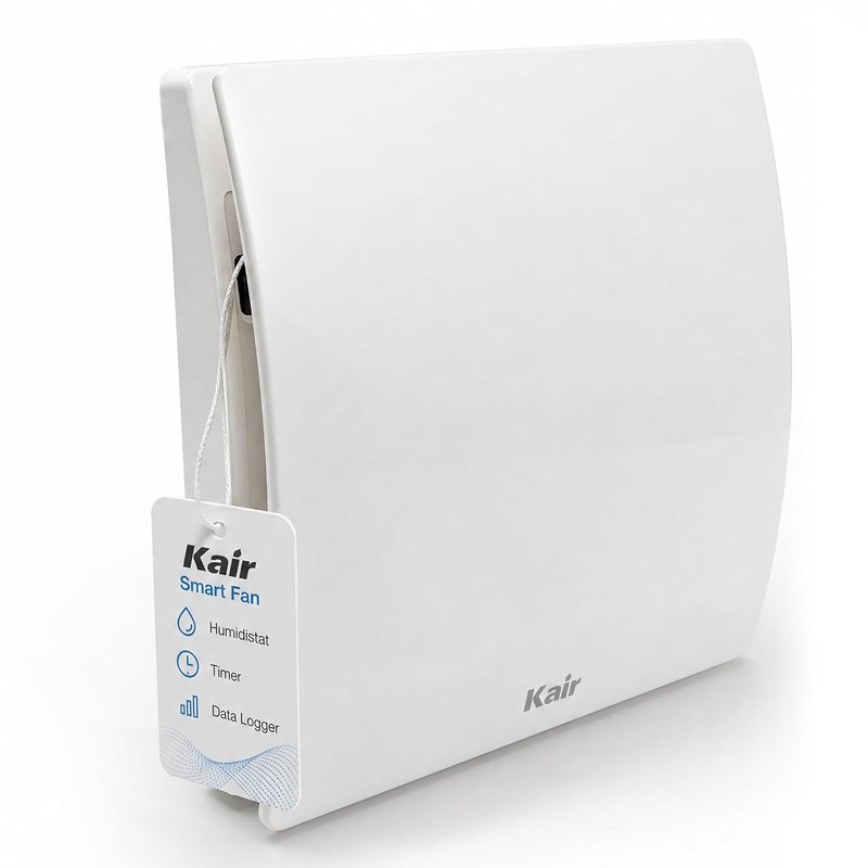 Kair Smart 100mm Intelligent Extractor Fan with Humidistat Timer and Data Logger (Smart Fan)
