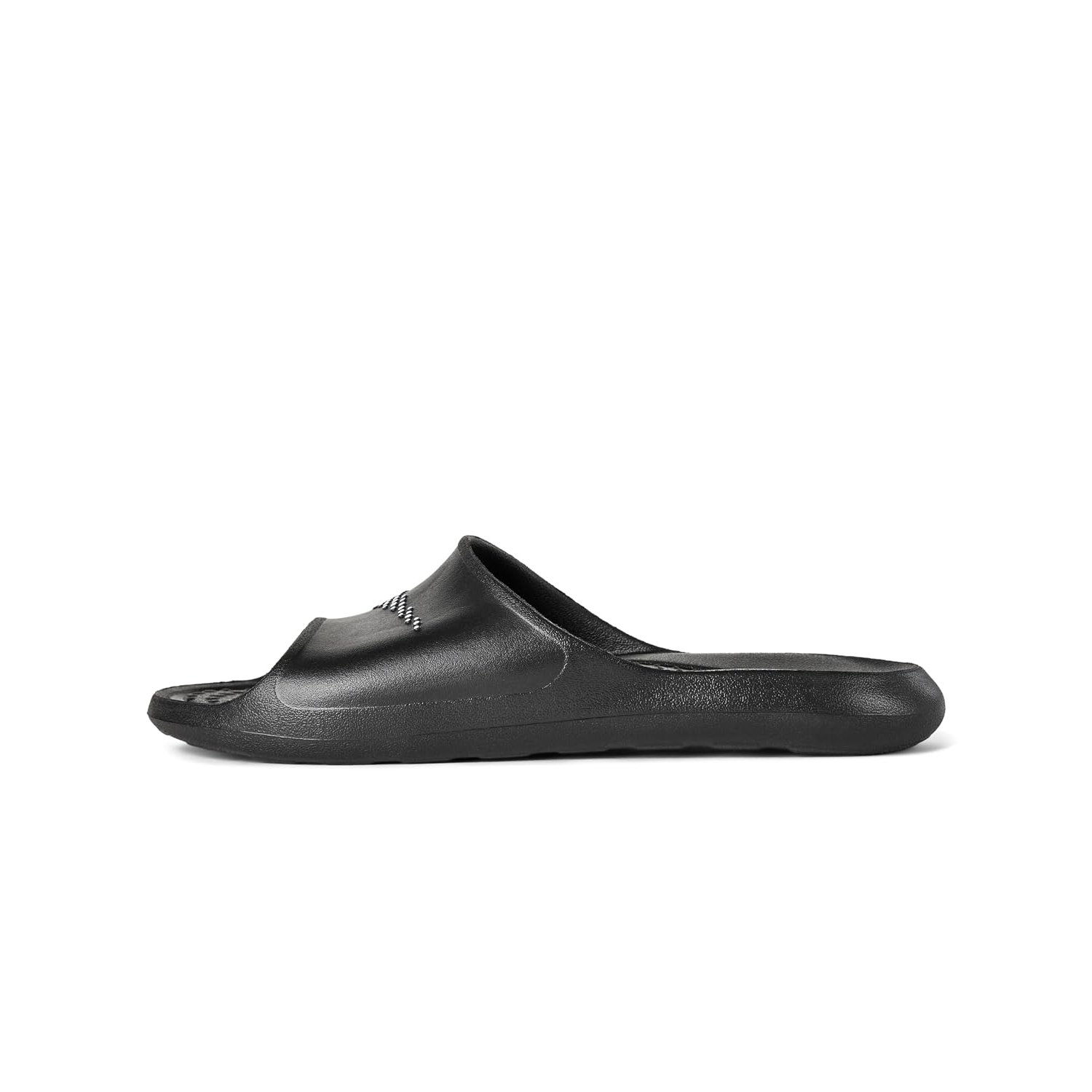 NIKE Men's Victori One Shower Slide Trail Running Shoe, Black/White-Black, 9 UK