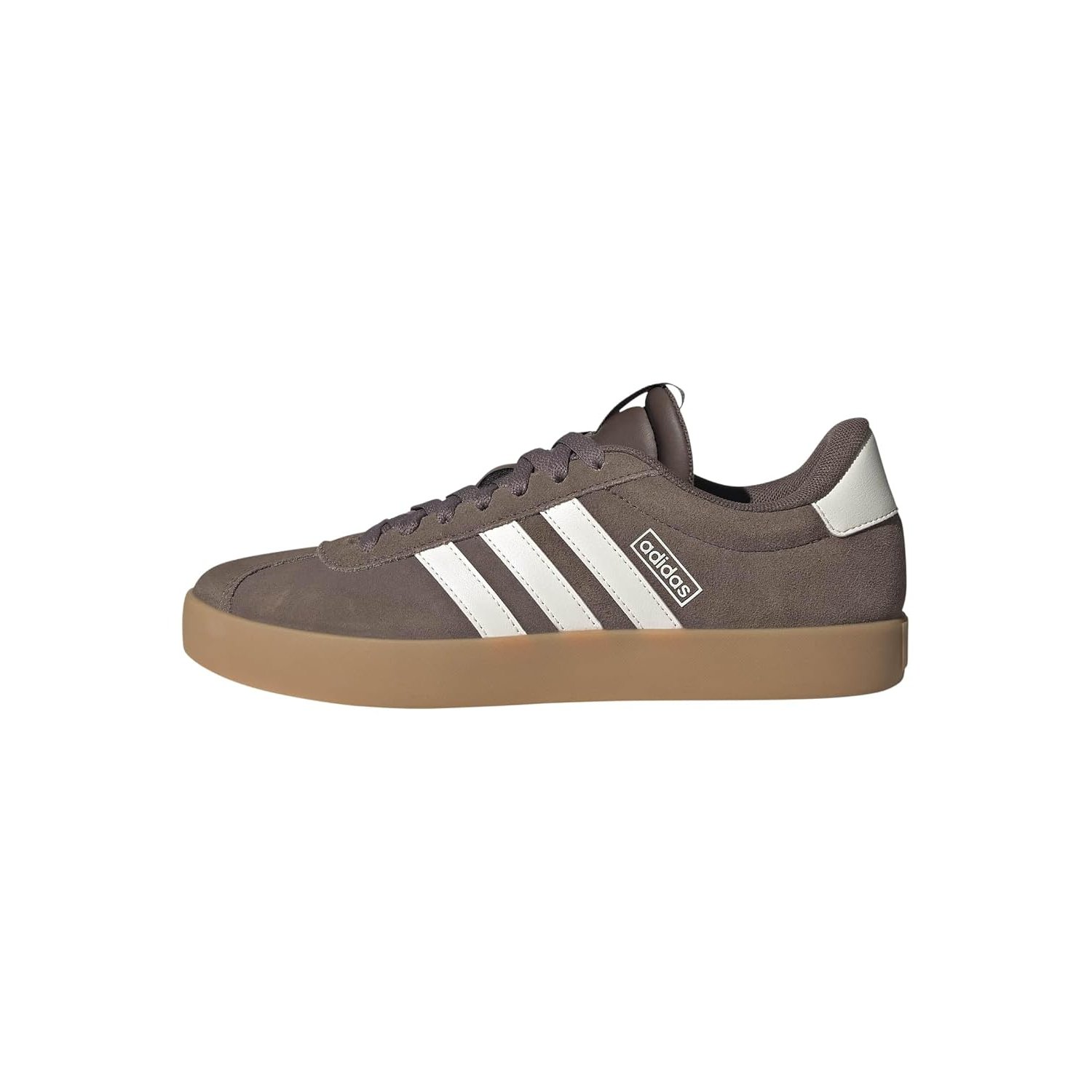 adidas Women’s VL Court 3.0 Sneaker, Preloved Brown/Chalk White/Gum, 8