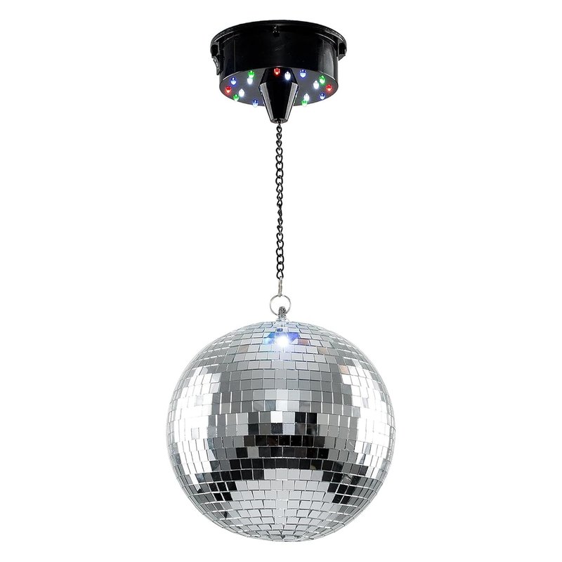 MiniSun | Novelty Rotating Multi Coloured Disco Ball Ceiling Light | Mood Lights, Home Décor & Improvement Essential
